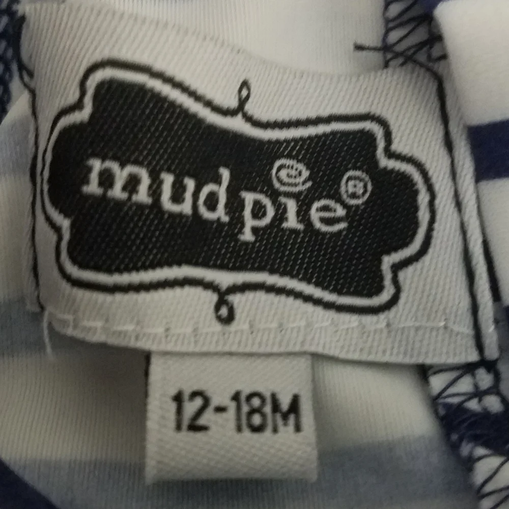 Mud Pie Crab Rashguard Swim Shirt Bathing Suit 12-18m